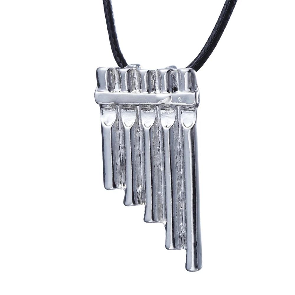 

Fashion Jewelry Charm Peter Pan Magic Flute Pendant Necklace For Men And Women Gifts 50cm срібний