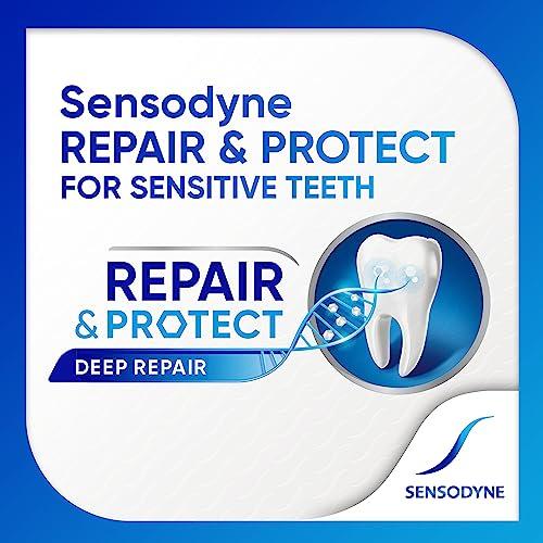 Sensodyne Repair and Protect Whitening Sensitivity Toothpaste for Sensitive Teeth, 3.4 Ounces (Pack of 2)