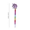 15Pcs Sequined Animals Theme Neutral Pens, Random Mixed, Black Ink Pens, Cartoon Unicorn Series Office Stationery Gift, Smooth Writing, Suitable f