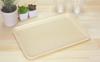 TATSU-CRAFT ST Tray, Medium, Striped, Yellow, Dishwasher Safe, Stylish Plastic Tray, Small, Square, Rectangular, Western Style, Kitchen, Placemat,