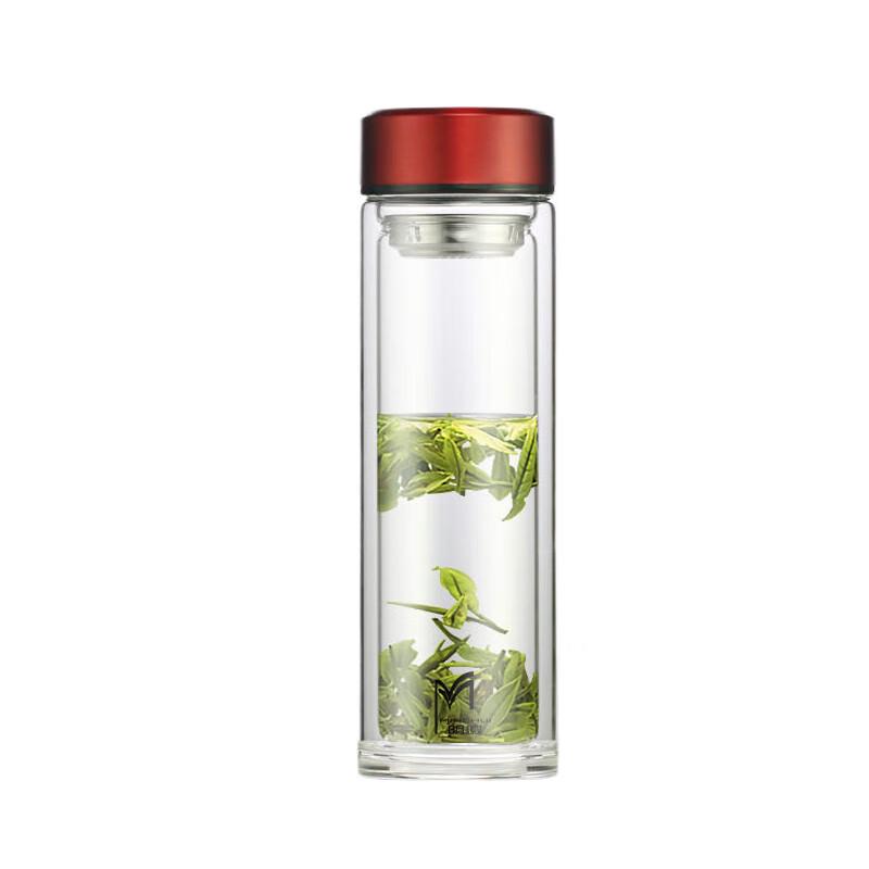MINGHUI Double-Layer Glass Tea Infuser Mug