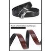 Mei Mary New crocodile alloy automatic buckle men's leather belt - cowhide waist belt