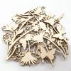 20pcs Wood Shapes Slices for DIY Wedding Birthday Party Favors Centerpieces Wooden Flowers for Crafts Unfinished Wood Cutouts
