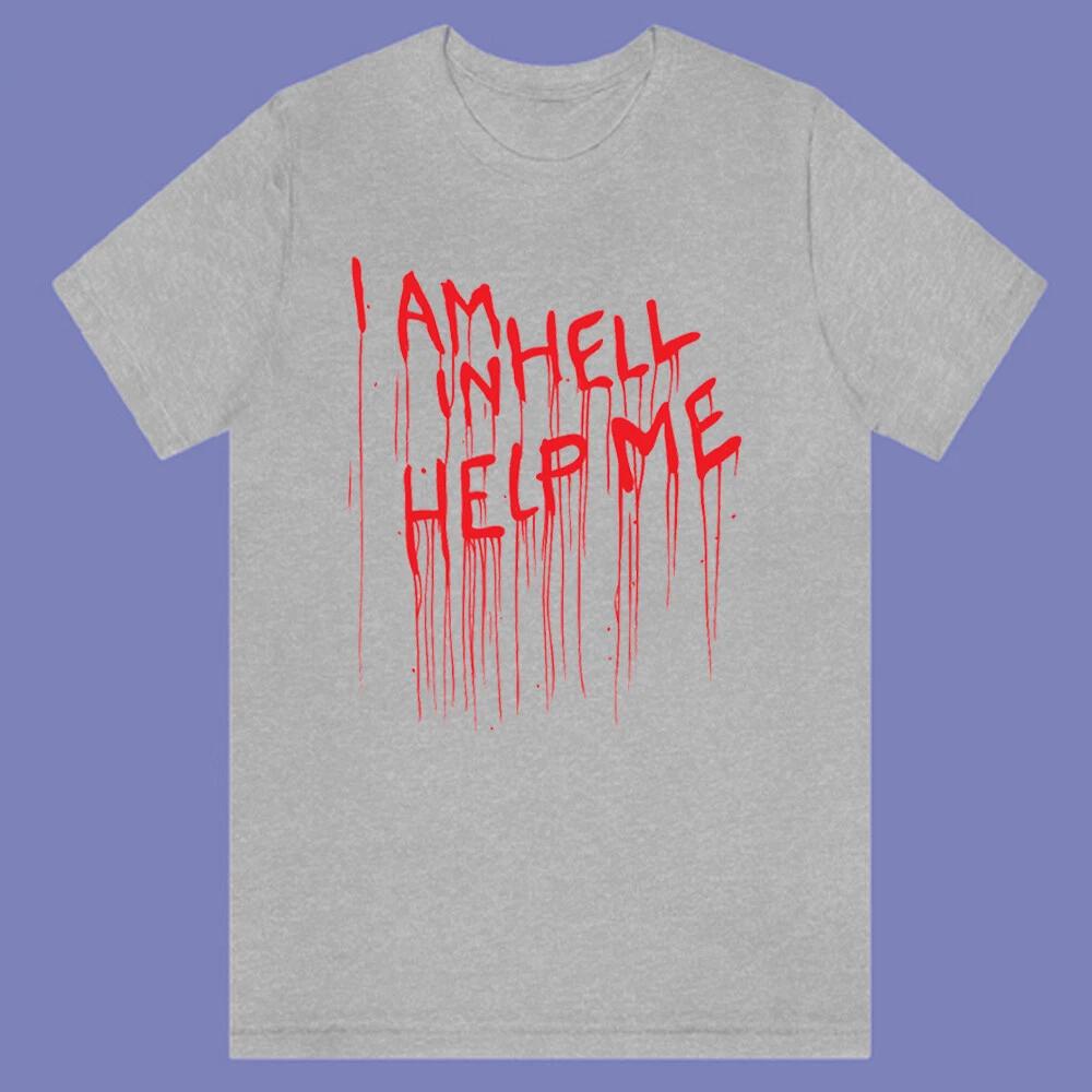 Hellraiser Movie I Am In Hell, Help Me Men s Grey Size S-3XL S