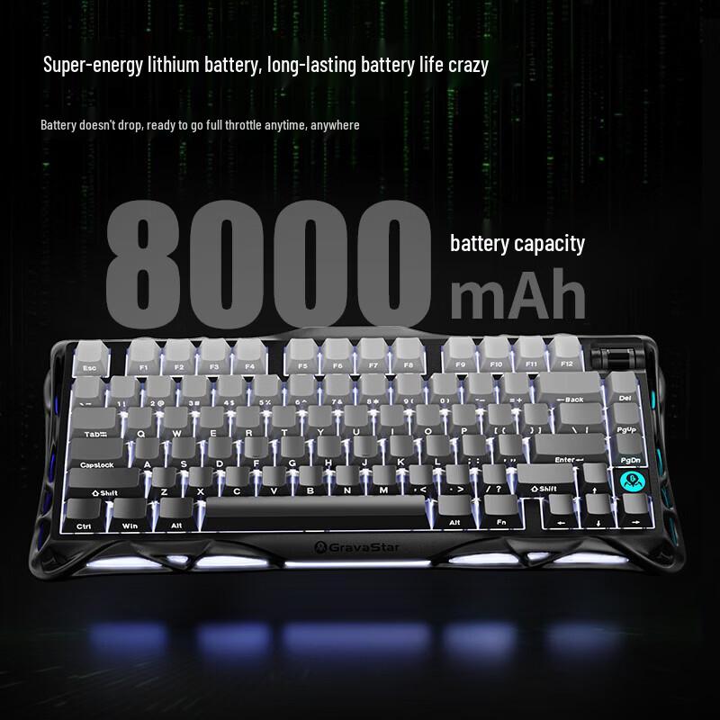 GravaStar K1 Breakout 75% Triple-Mode Custom Mechanical Gaming Keyboard
