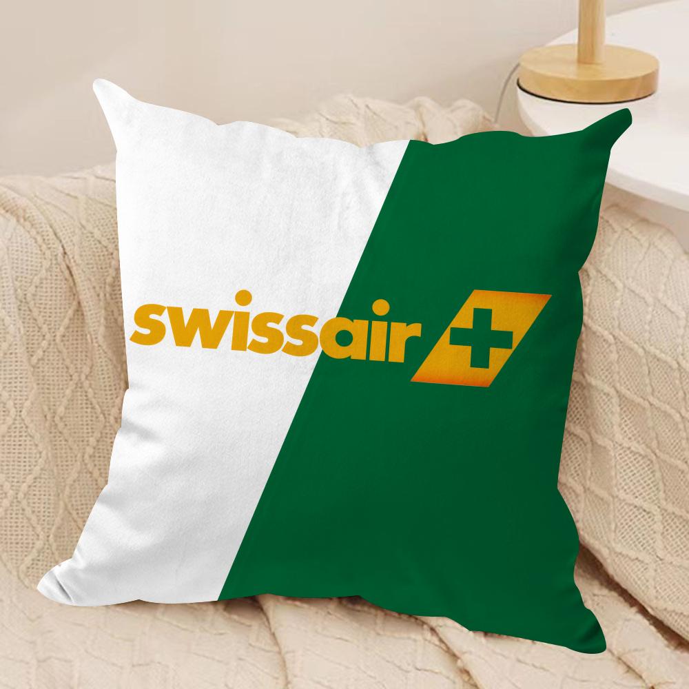 

Luxury SSwISSAIR Cushion Cover Pillowcase Ultra Soft Skin Friendly Fabric Cloud Like Comfort Concealed Zipper 30x30 cm