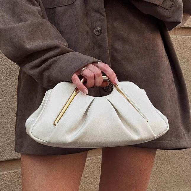Soft Leather Bag Women'S Niche Cloud Bag Dinner Pleated Bag Premium Messenger Underarm Women'S Bag