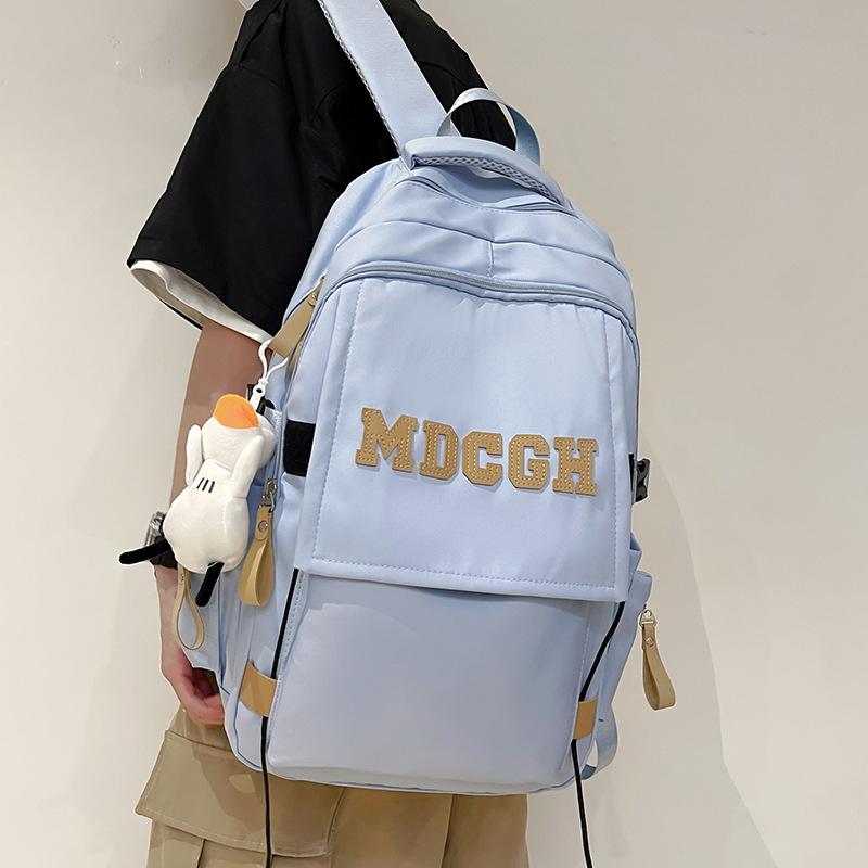 Large-capacity Backpack School Bag for Primary and Secondary School Students, Simple Harajuku Bag