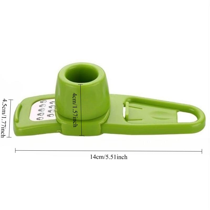 Multifunctional Garlic Press for Kitchen , Practical for Household Use | Garlic Crusher, Chopper, Grinder & Peeler in One