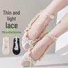 New Arrival: Summer Lace Bow Boat Socks - Japanese Style, Frilly Edge, Ballet Invisible Design