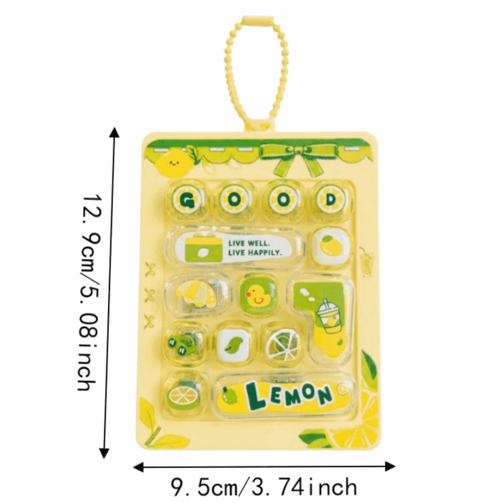 14Key Decompression Button Toy Creative Style Keyboard Keychain Mini Keyboard Pendant Children Use