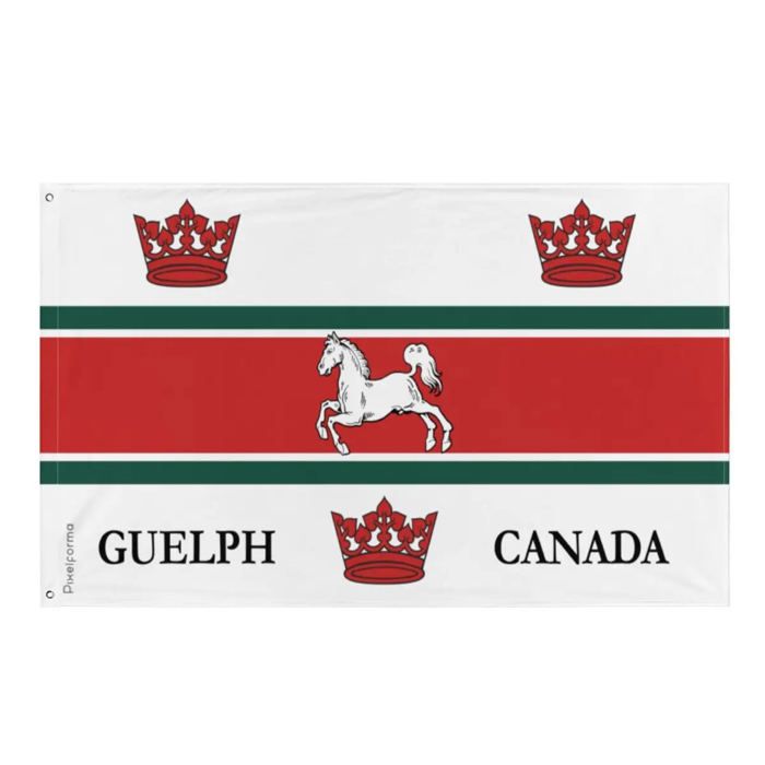 Drapeau - Guelph - 90 x 150 cm - Polyester - Impression recto/verso - Œillets en fer