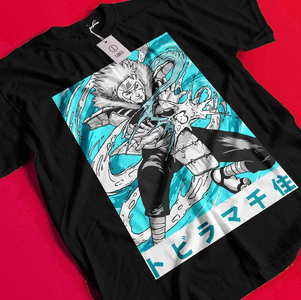 

Tobirama Senju Shirt Naruto T-Shirt Madara Hashirama Anime Graphic Unisex Tshirt BB157 2XL