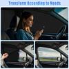 ZATOOTO Suede Car Window Shades 4PCS - Car Window Covers For Ultimate Privacy, UV Protection, And Heat Ulation, Sun Shade Perfect For Camping,