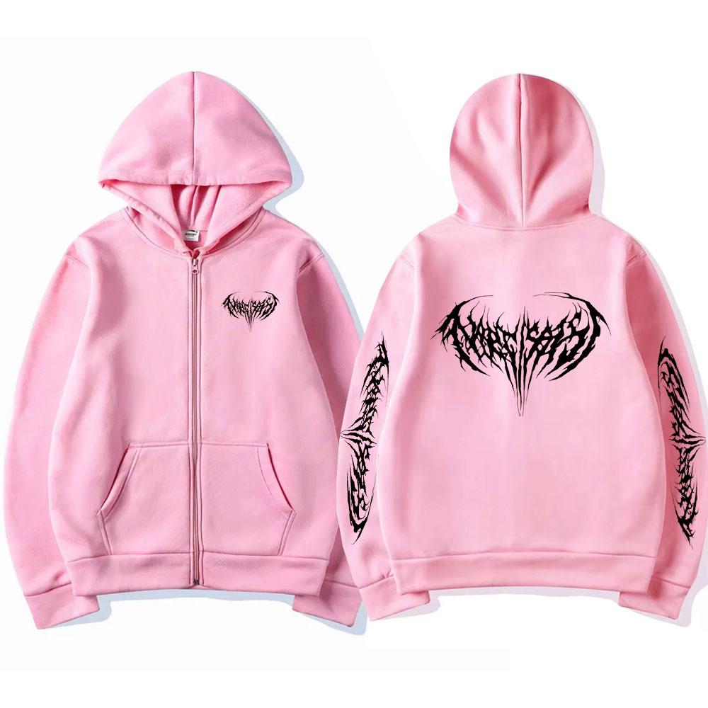 Рэпер Playboi Carti Narcissist Graphic Zipper Hoodie Мужская Женская Хип-Хоп Толстовка Oversize Zipper Мужская Модная Винтажная Куртка S