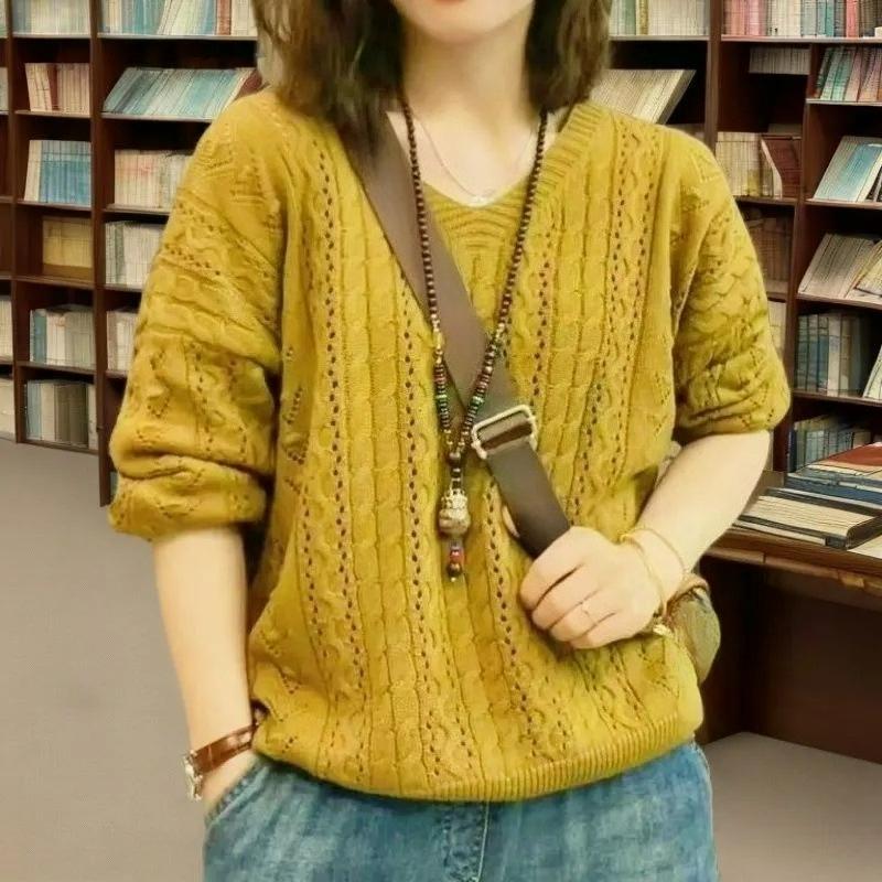 

Мятный Mambo Мужской весенне-осенний ажурный свитер плюс свитер тонкой вязки XXXL