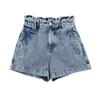 Fashion Style New Arrival Fashion Trendy Women's Clothing Washing Effect Paper Bag Type Denim Shorts 6164106 406