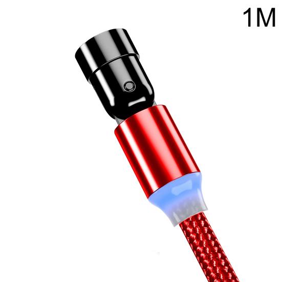 Магнитный вращающийся на 540 градусов кабель Micro-USB Type-c для быстрой зарядки телефона