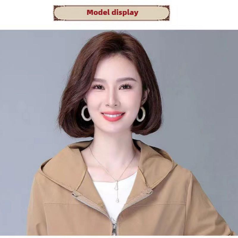 Casual Large Size Loose Hooded Short Jacket Female Spring and Autumn New Korean Jacket