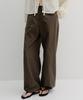 Beullaengkeu03 Cotton Banding Harem Pants (Brown)