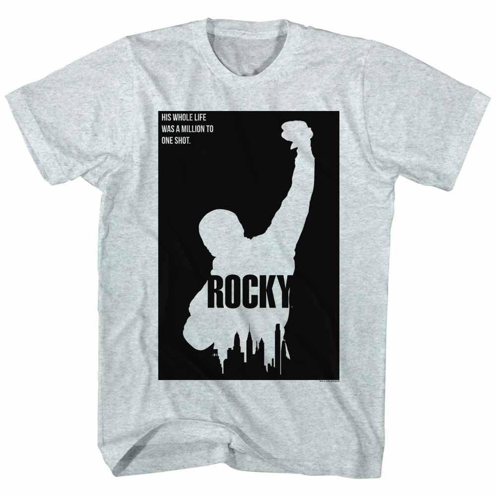 Rocky Blocked Out Movie Shirt S