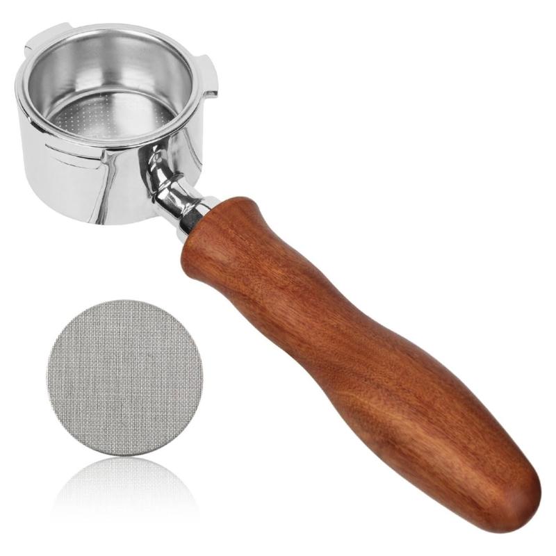 

51mm Water Distribution Net Brewing Head Filter Net Bottomless Portafilter Coffee Water Distribution Mesh Coffee Handle 1