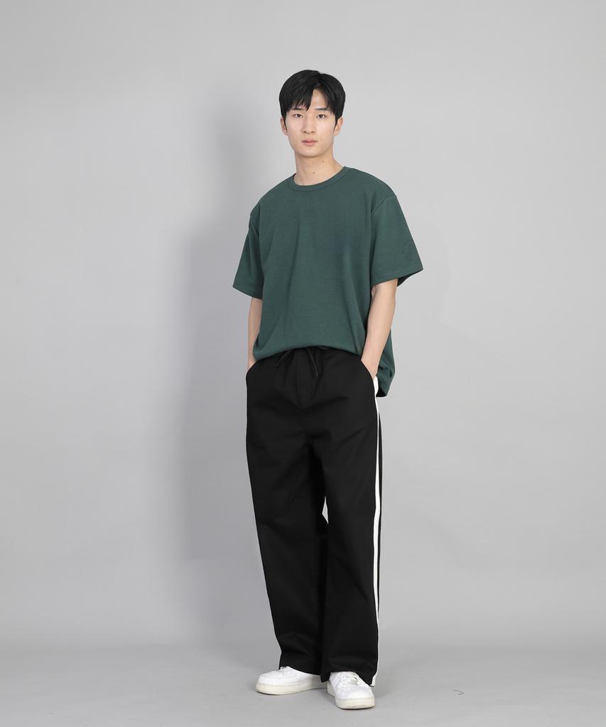Seinteukeulu White P-Line Ex Wide Pants Plw-341 Black