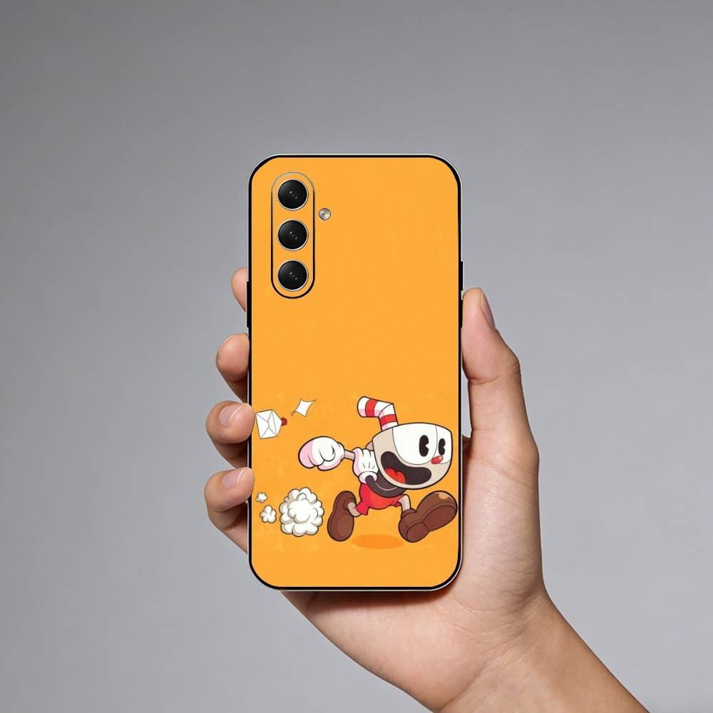 Spiel C-Cuphead Handyhülle Für Samsung Galaxy A73,A72,A71,A70,A52,A51 Andere Weiche Schwarze Hülle