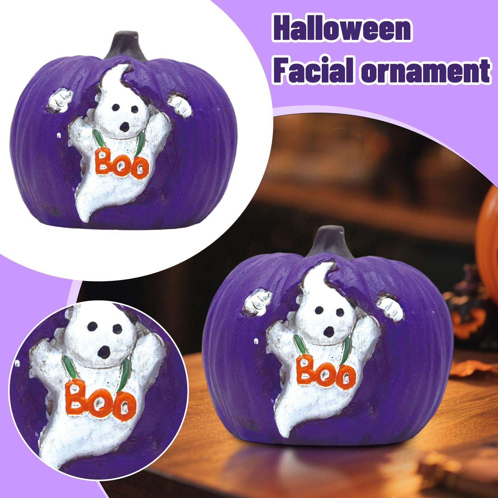 

Halloween Resin Pumpkin Ornaments Desktop Decoration Home Decoration Party Gift One Size