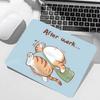 Cute Cat Illustration Mouse Pad Small Table Mats Computer Accessories Washable Non-slip Rubber with Precision Lock Edge