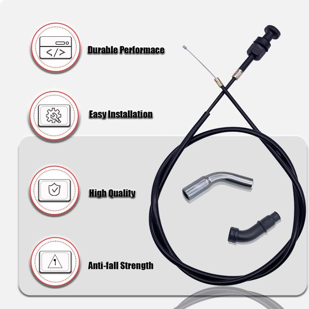 Choke Cable And Starter Valve Plunger Kit Compatible With Honda TRX450 Foreman 450 Es 1998 1999 2000 2001 2002 20032004