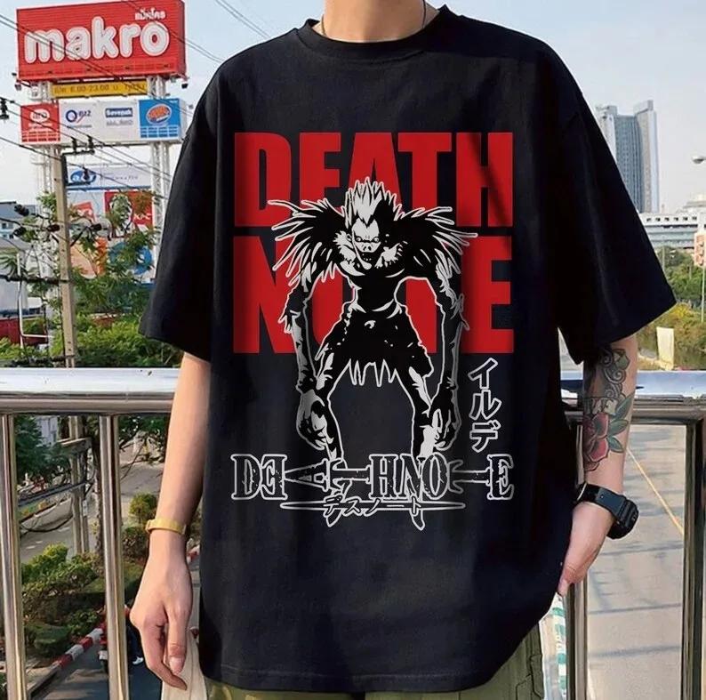 2026 New Hot Fashion Special Death Note T-shirt Unisex Anime Manga Shirt Anime Lovers Graphic Anime Tee Japanese Top Gifts Kids 4XL