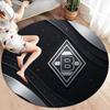 Borussia Mönchengladbach Round Area Rug,Carpet Rug for Living Room Bedroom Sofa Playroom Decor,Non-slip Floor Mat