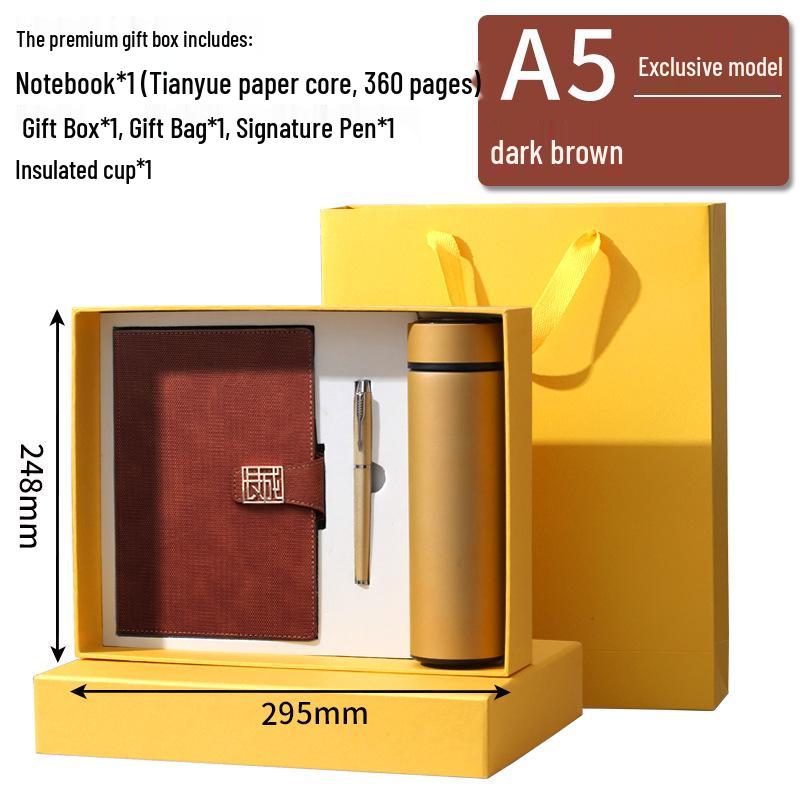 Custom Logo A5 Business Office Notebook Gift Set with 2025 Diary