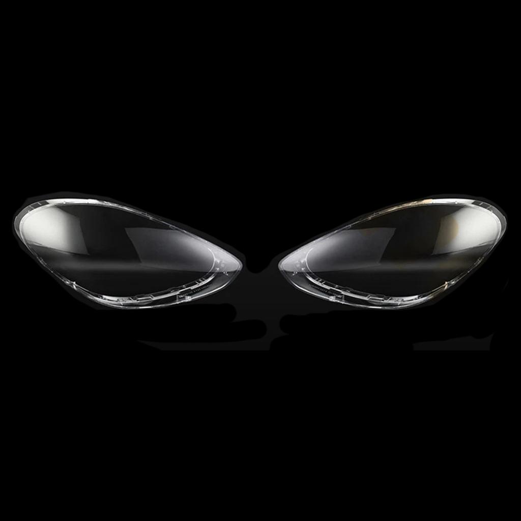 2Pcs Front Headlight Lens Cover Shell Clear For Porsche Panamera 2017-2020