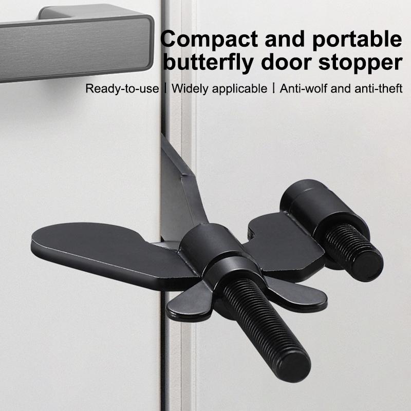 Portable Door Lock Privacy Extra Security Lock Anti Theft Travel Inside Door Locker For Traveling Home Bedroom Apartmen