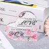 "I Love You" Valentine Heart - Romantic Desktop Gift for Couples