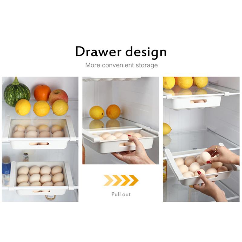 Závěsný kuchyňský organizér Lednička Úložný box na vejce Ovoce Typ zásuvky Food Crisper Kuchyňské doplňky Organizér do chladničky Police