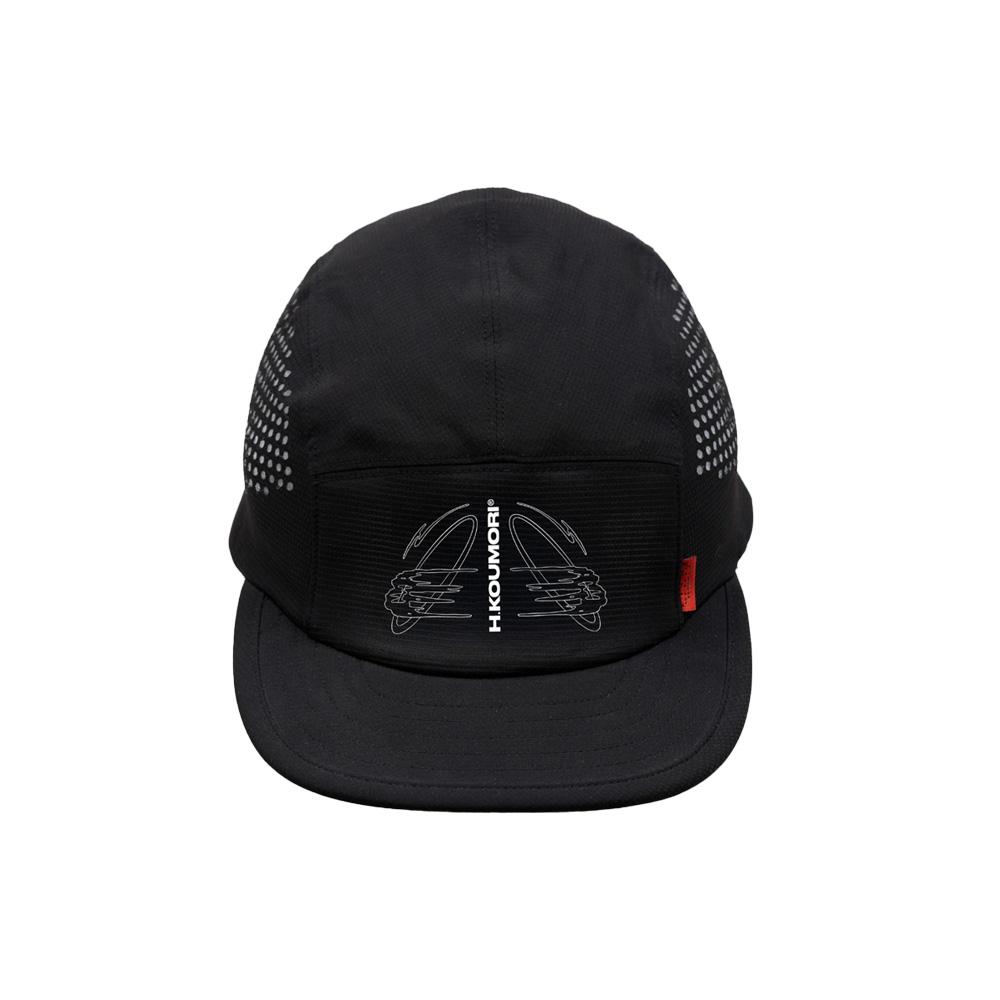 H.KOUMORI Lungs Laser Cut Cap Black - Os