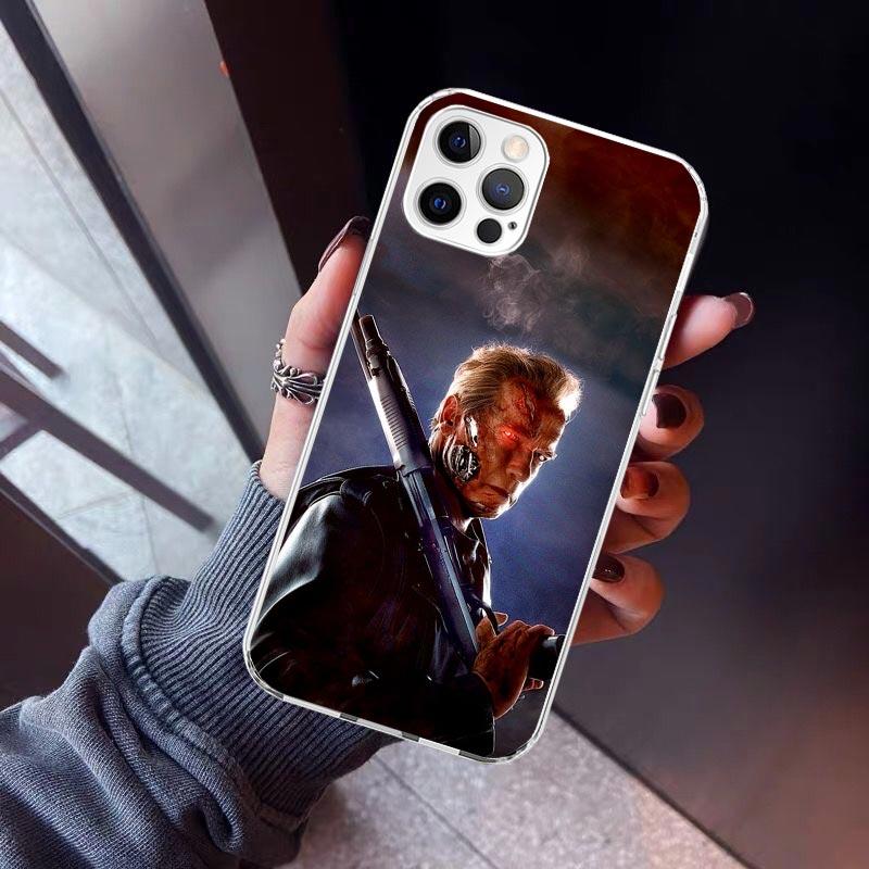 Arnold Schwarzenegger Terminator Phone Case For iPhone 17 Air 16 15 Pro Max 14 Plus 13 Mini 12 11 Cover 7 8 SE Silicone Shell Pr