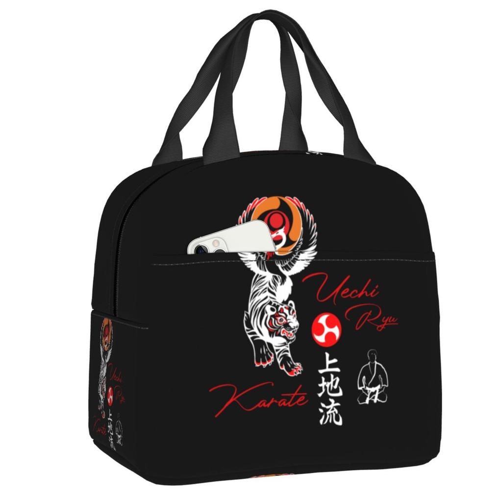 Custom Shotokan Karate Insulated Lunch Bags for School Office Portable Cooler Thermal Lunch Box Women Children