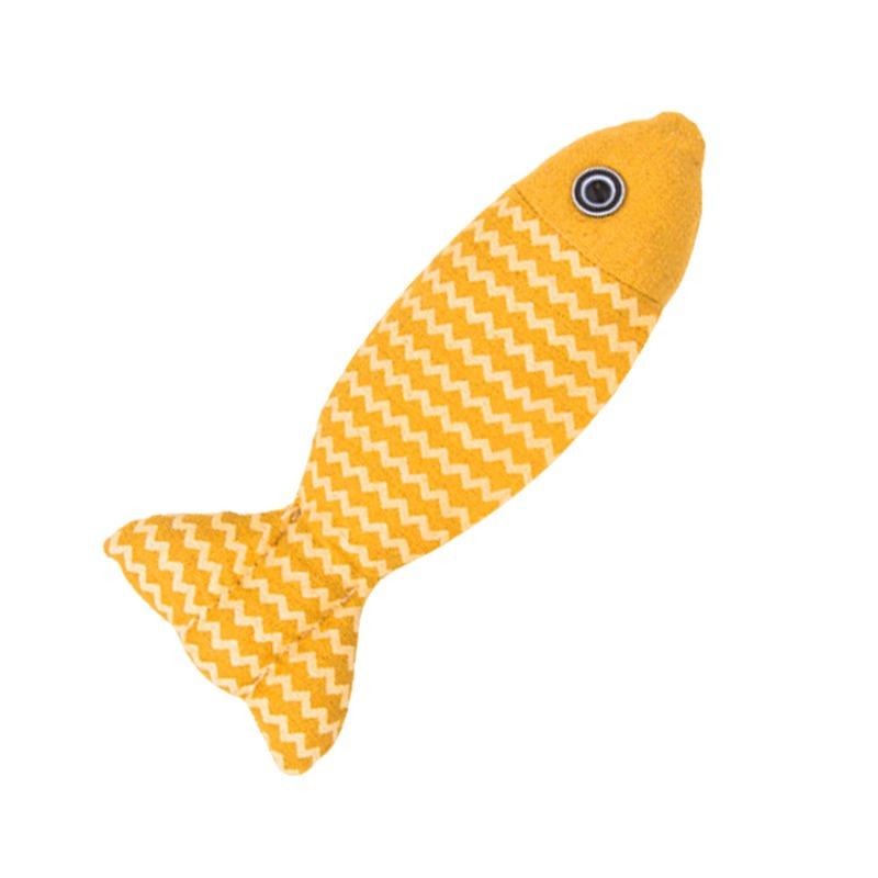 Cat Teaser, Linen Fish Cat, Mint Simulation Fish Cat Toy, Kitten Teeth Grinding, Self-entertainment and Boredom Cat Products