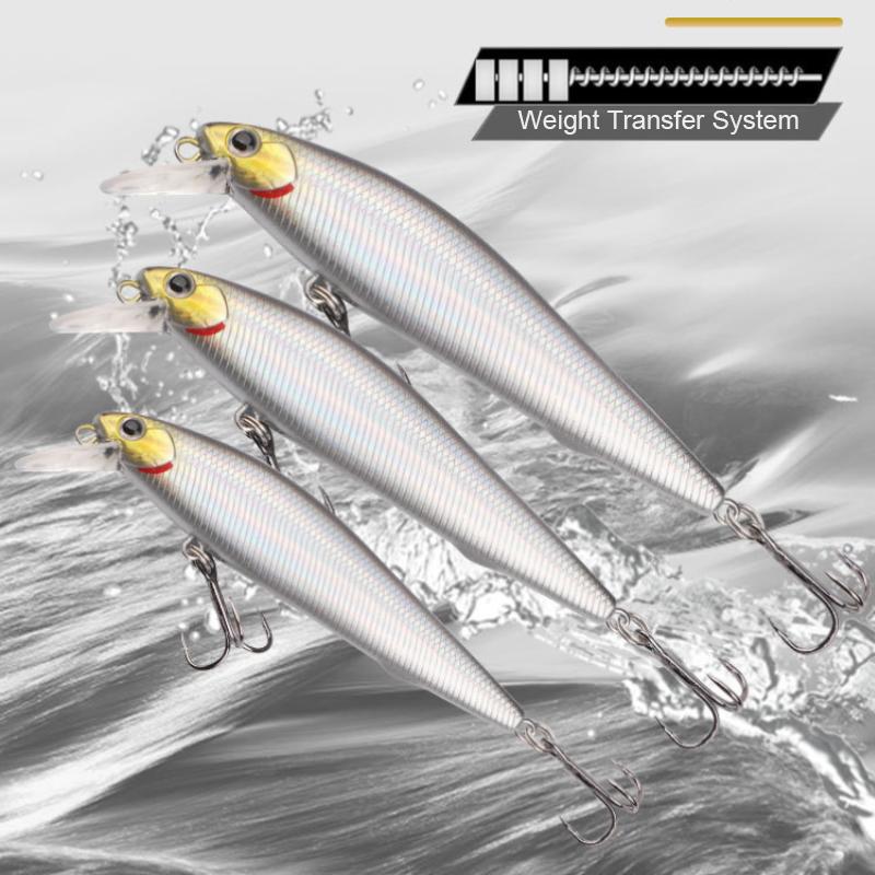 Spinning Sinking Minnow Bait 5G 7G 10G 14G 6Cm 7.5Cm 9Cm 11Cm Fishing Lure Needle Swimbait Vibrating Wobbler Saltwater Hard Bait