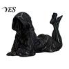 Niche Art Ornament 3D Printed Lying Robe Girl Statue, Modern Minimalist Hooded Home Decor Woman Desktop Decoration, Elegant Sculpture Gift Solid