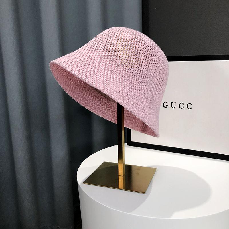 Female Fisherman Hat Spring and Summer Hollow Thin Sun Hat Sunscreen and Sunshade Bucket Hat Japanese Style