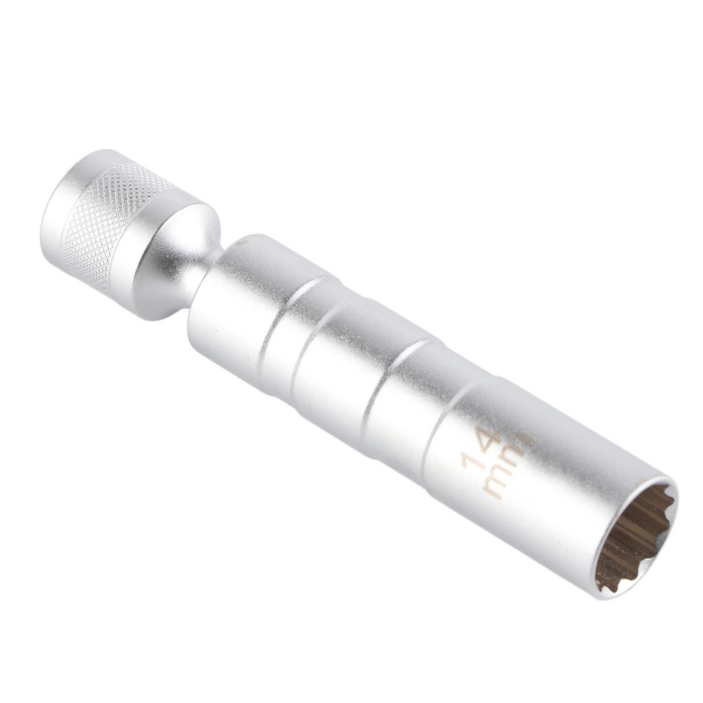 Universal Tändstiftshylsa Nyckel Magnetisk 12-punkts Borttagningsverktyg 14mm 3/8 Drivning