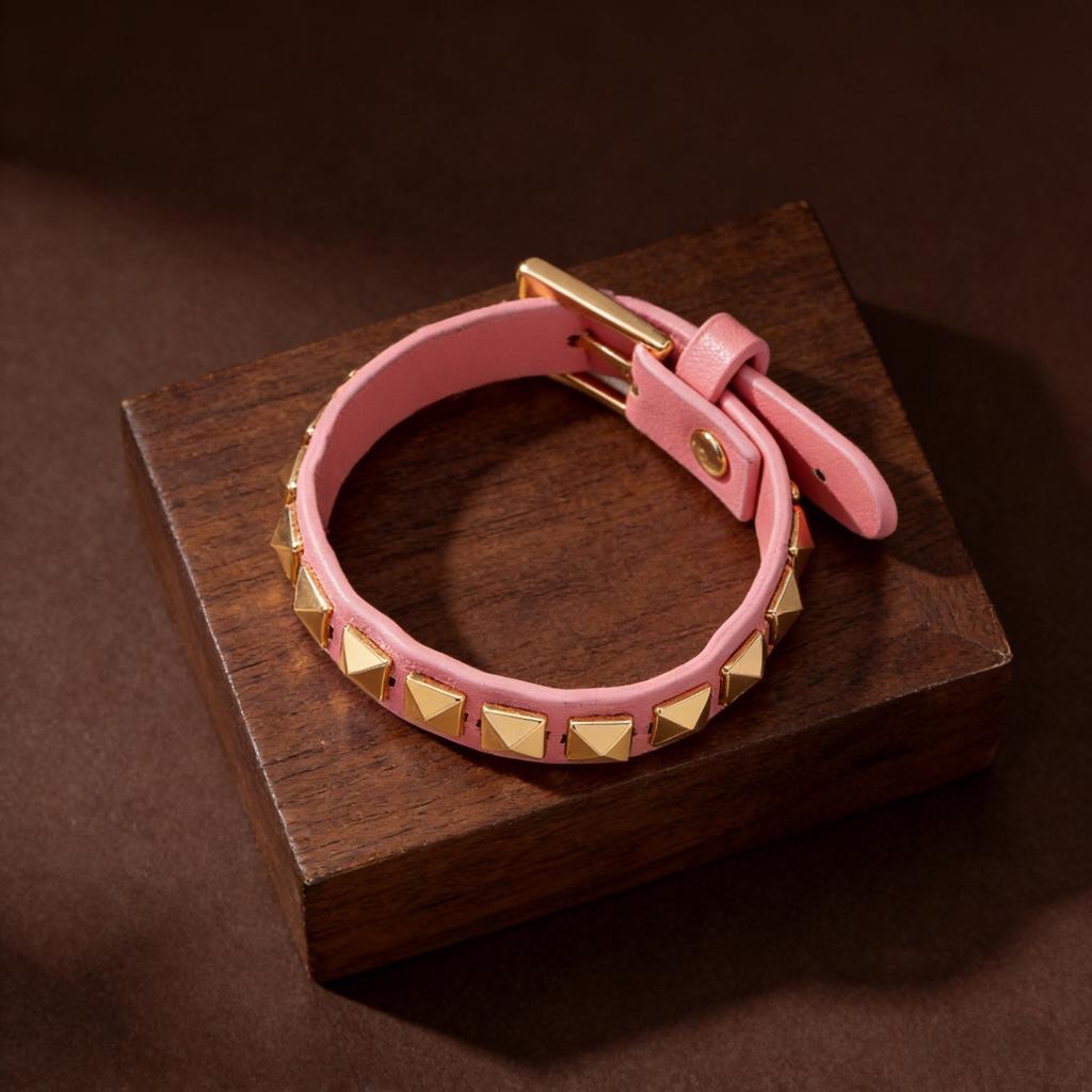 Mode-Temperament, Gürtelschnalle, Nietenarmband, Personalisiertes High-End-Armband, Trendiges und Cooles Personalisiertes Armband.