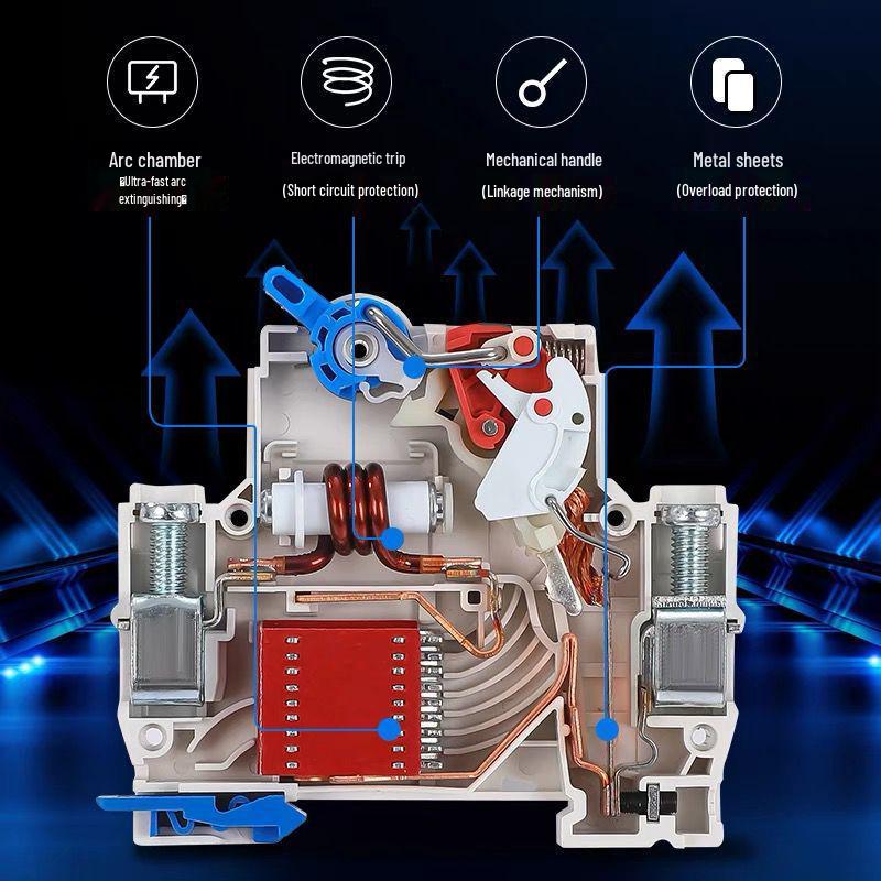 Zhengtai NXB-631P Miniature Circuit Breaker: 2P Household, 3P 63A, 4P 32A Electric Switch