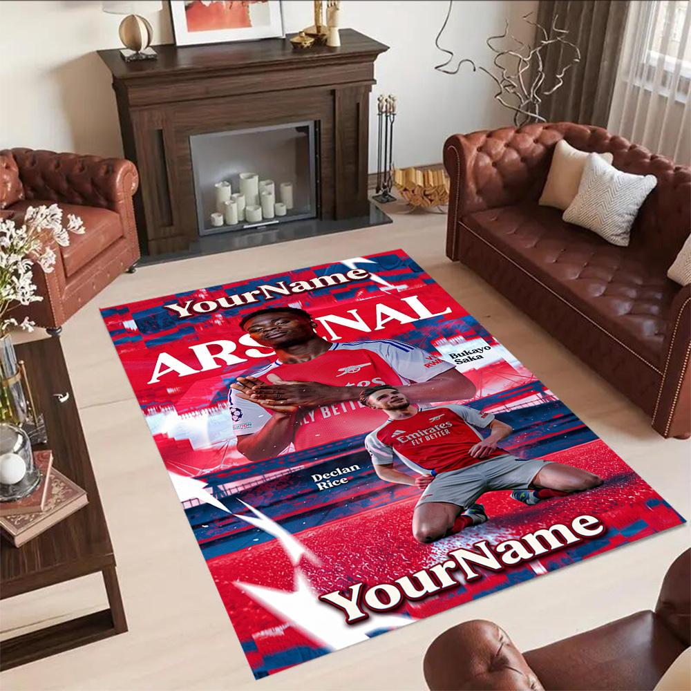 Arsenal Customized Name Carpet Perfect for Bedrooms Foyer Outdoor Living Rooms Anti-slip Rug Office home decor