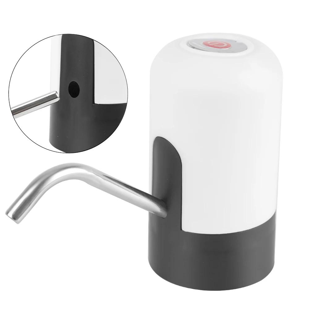 USB Automatic Water Pumping With Blue LED Light Rechargeable Barreled Portable Wireless Charging Electric Water Dispenser Device